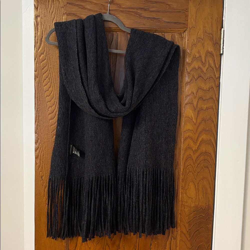 Anthropologie gray oversized scarf